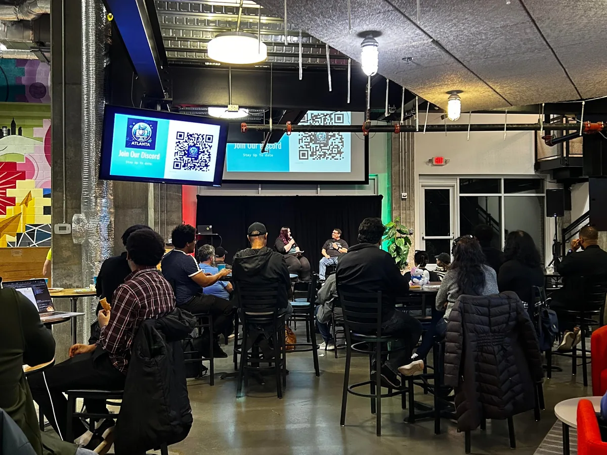 Audience watching a Tech Talk at REFACTR